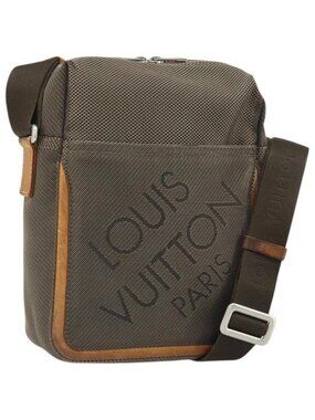 Authentic LOUIS VUITTON Damier Geant Sitadan MM Shoulder Bag Brown M93040 LV